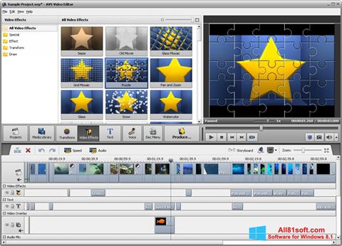 Screenshot AVS Video Editor Windows 8.1