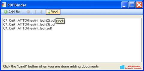 Screenshot PDFBinder Windows 8.1