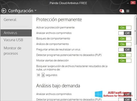 Screenshot Panda Cloud Windows 8.1