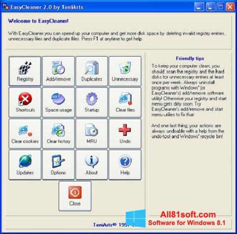 Screenshot EasyCleaner Windows 8.1