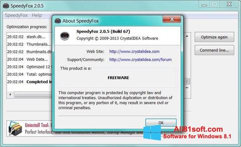 Screenshot SpeedyFox Windows 8.1